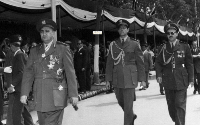 التاريخ السوري المعاصر - اللواء توفيق نظام الدين رئيس الأركان - احتفال عيد الجلاء 1957 (2)