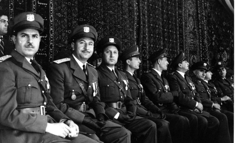 ضباط من الجيش - احتفال عيد الجلاء 1954 (6)