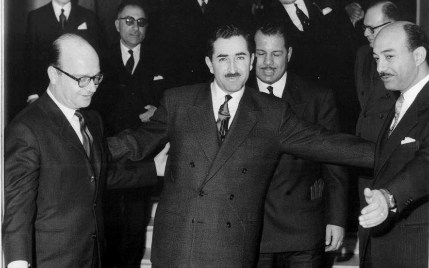 خليل كلاس ورشيد كرامي في لبنان عام 1958