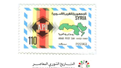 طوابع سورية 1987- يوم البريد العربي