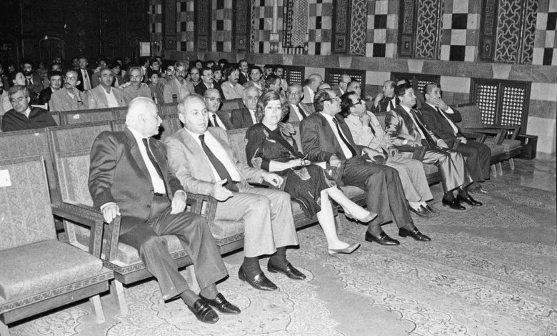 حفل تكريم الفنانين التشكيليين في دمشق عام 1989