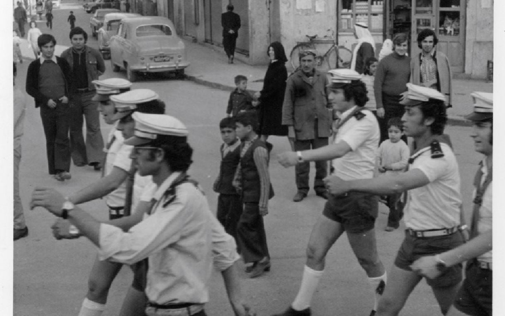 قادة كشاف اللاذقية في استعراض بمناسبة مهرجان الكشفية عام 1975