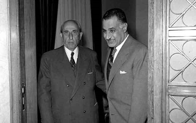 اجتماع شكري القوتلي مع جمال عبد الناصر 1961 (3)