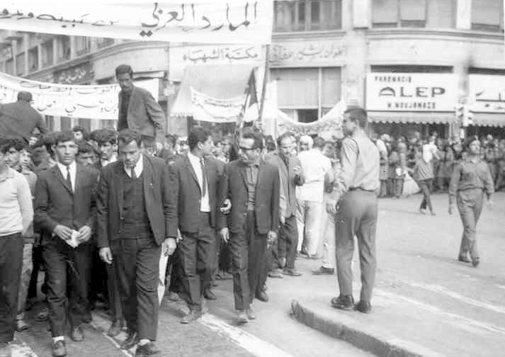 التاريخ السوري المعاصر - حلب 1969 - مسيرة استنكار ضرب العمل الفدائي في لبنان (5)