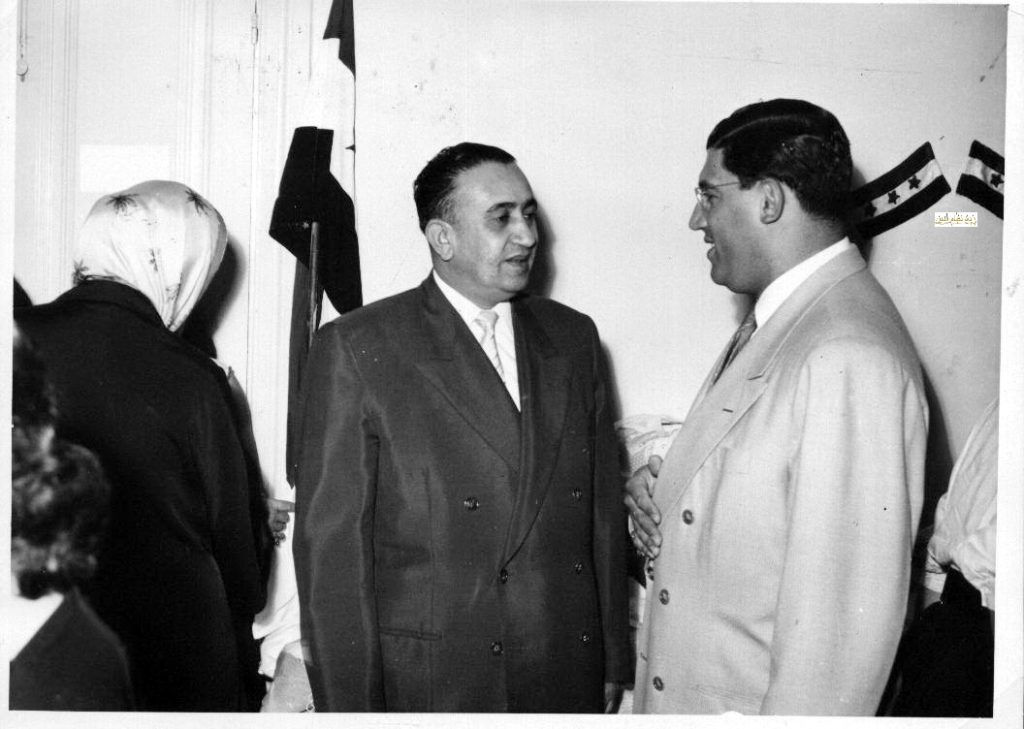 توفيق نظام الدين في زيارة مركز لرعاية المكفوفين في دمشق عام 1956 (5)