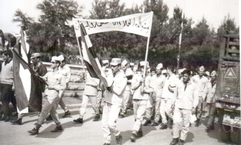 حلب 1969 - مسيرة استنكار ضرب العمل الفدائي في لبنان (7)