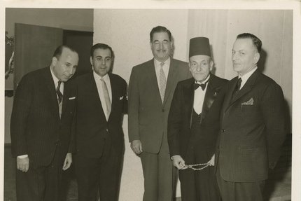 التاريخ السوري المعاصر - صبحي العمري في حفل استقبال سفارة تونس ببيروت عام  1964