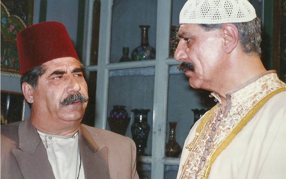 خالد تاجا وعدنان بركات في مسلسل أيام شامية عام 1992