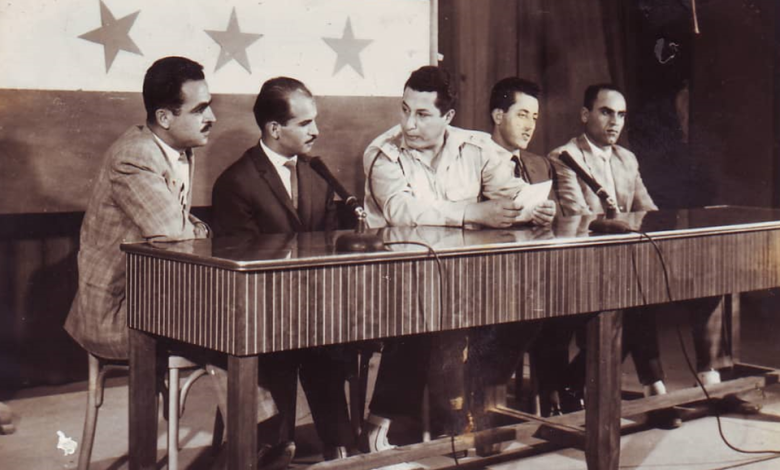 أعضاء في نادي الفنون الجميلة في السويداء في تلفزيون بغداد 1963