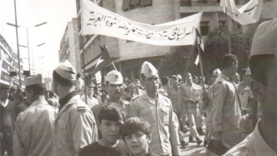 حلب 1969 - مسيرة استنكار ضرب العمل الفدائي في لبنان 8