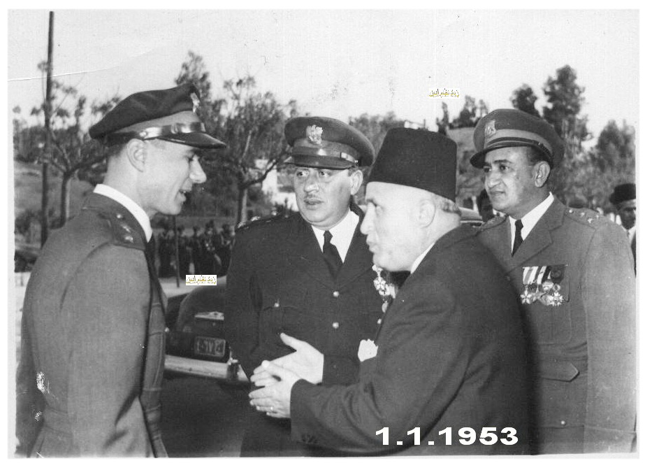 صائب سلام والعقيد توفيق نظام الدين عام 1953 | التاريخ السوري المعاصر