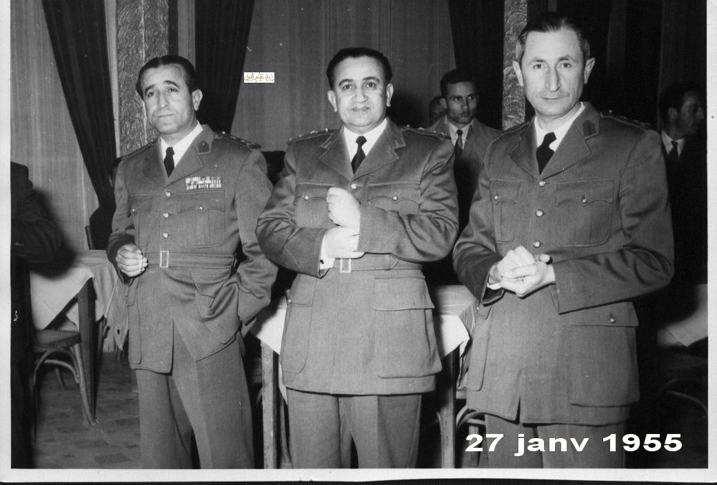 شوكت شقير وتوفيق نظام الدين وآرام كرموكيان 1955