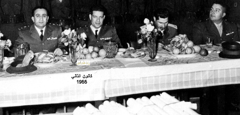 التاريخ السوري المعاصر - الزعيم توفيق نظام الدين والعقيد عدنان المالكي عام 1955م
