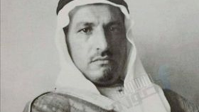 الشيخ حاج قدري الصطاف شيخ عشيرة الرمضان آغا - الرقة عام 1930