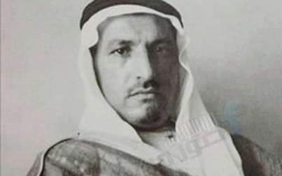 الشيخ حاج قدري الصطاف شيخ عشيرة الرمضان آغا - الرقة عام 1930
