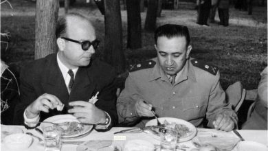 توفيق نظام الدين وخليل كلاس في وليمة السفراء العرب عام 1957م (3)
