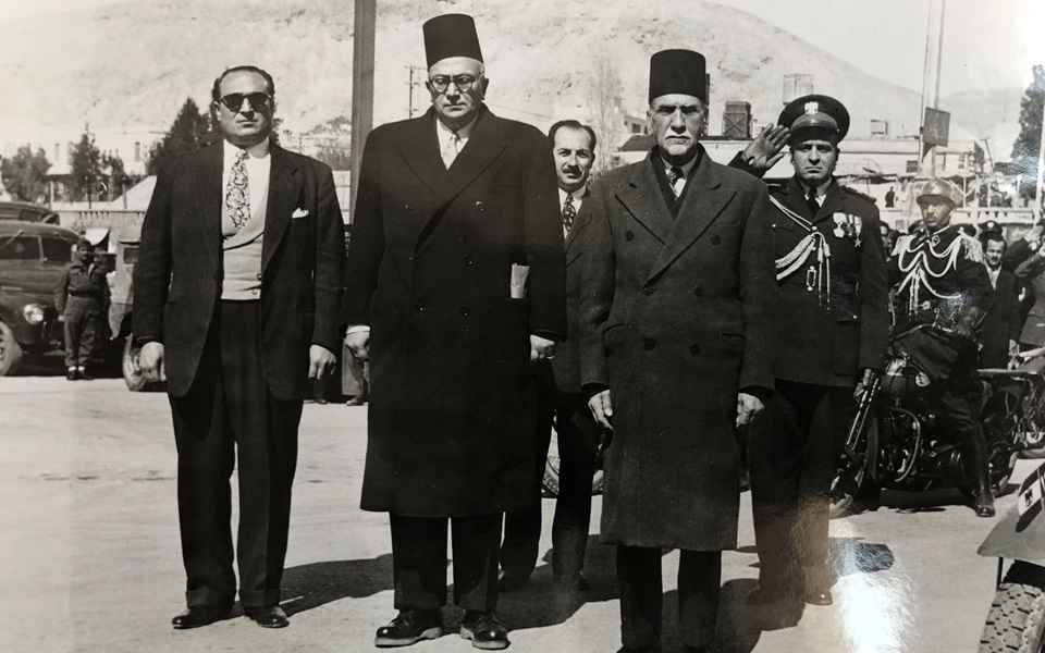 هاشم الأتاسي وخالد العظم وجمال الفيصل عام 1949