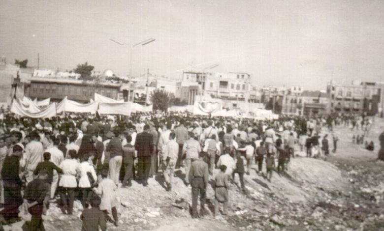 خرائب مشروع باب الفرج في السبع بحرات في حلب عام 1969