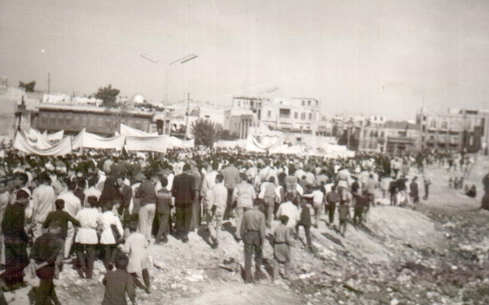 خرائب مشروع باب الفرج في السبع بحرات في حلب عام 1969