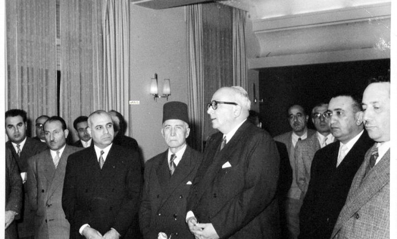 التاريخ السوري المعاصر - خالد العظم واحسان الجابري و مأمون الكزبري وتوفيق نظام الدين عام 1957 (2)
