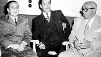 خالد العظم والزعيم توفيق نظام الدين 1955