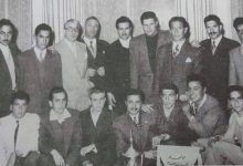 هيئة مؤسسي وإداريي ولاعبي نادي بردى الرياضي في دمشق عام 1956