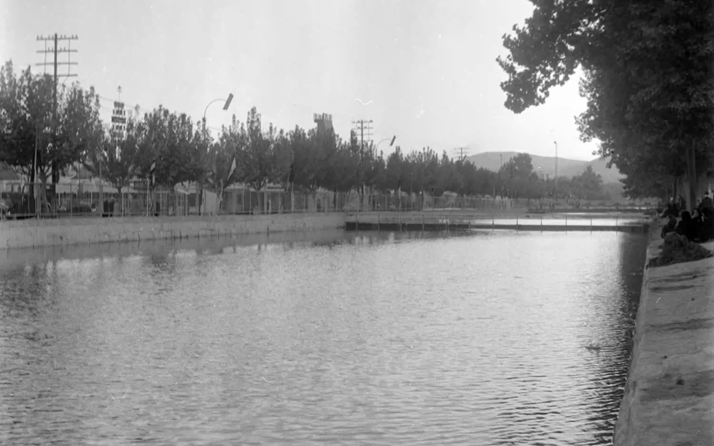 دمشق نهر بردى والمعرض عام 1956م