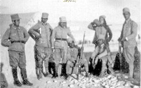 التاريخ السوري المعاصر - توفيق نظام الدين في مخيم تدريب الكلية الحربية في النبك 1934 (4)