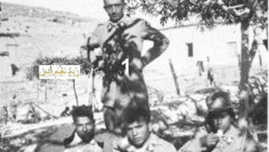 توفيق نظام الدين ورفاق دورته في مخيم في راس بعلبك 1934
