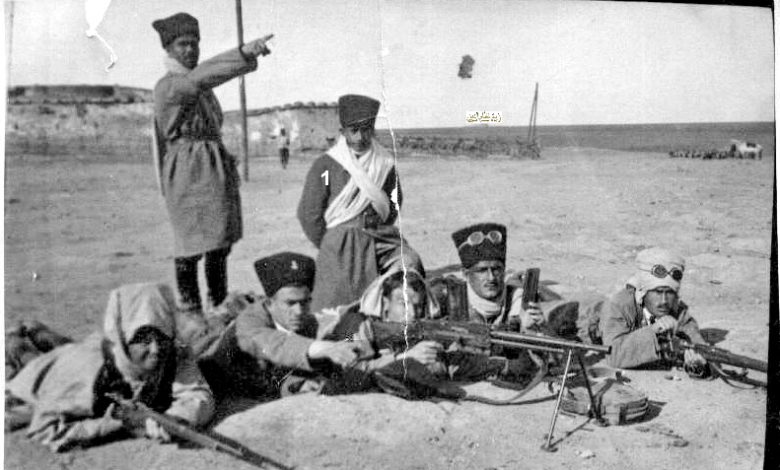 التاريخ السوري المعاصر - توفيق نظام الدين في مخيم تدريب الكلية الحربية في النبك 1934 (1)