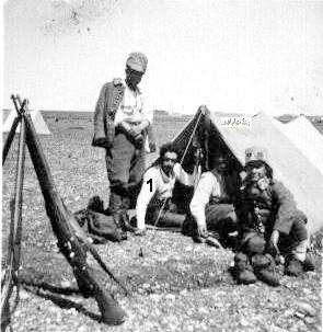 التاريخ السوري المعاصر - توفيق نظام الدين في مخيم تدريب الكلية الحربية في النبك 1934 (2)