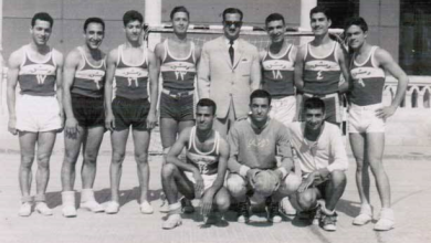 أول منتخب لمدارس دمشق بكرة اليد عام 1962