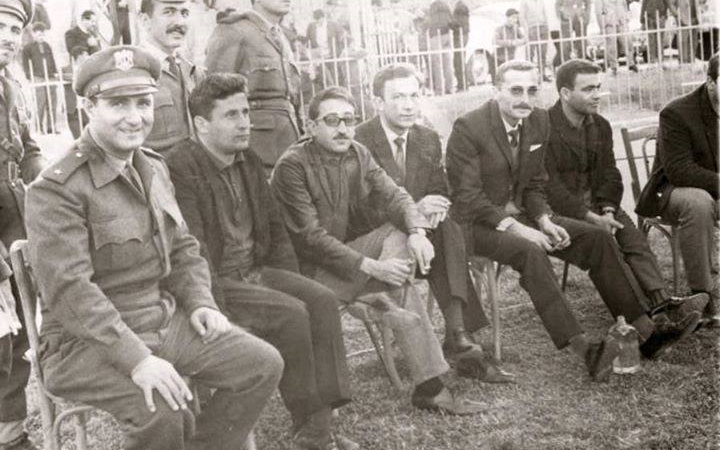 دريد لحام ومحمد العقاد في الملعب البلدي بدمشق عام 1962
