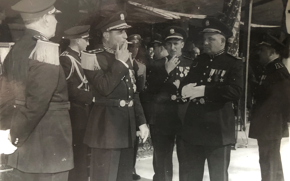 ضباط رئاسة أركان الجيش السوري في احتفالات عيد الجلاء 1953م (6)