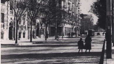 شارع شكري القوتلي في حلب في خمسينيات القرن العشرين