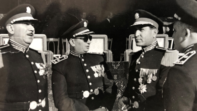 ضباط رئاسة أركان الجيش السوري في احتفالات عيد الجلاء 1953م (5)