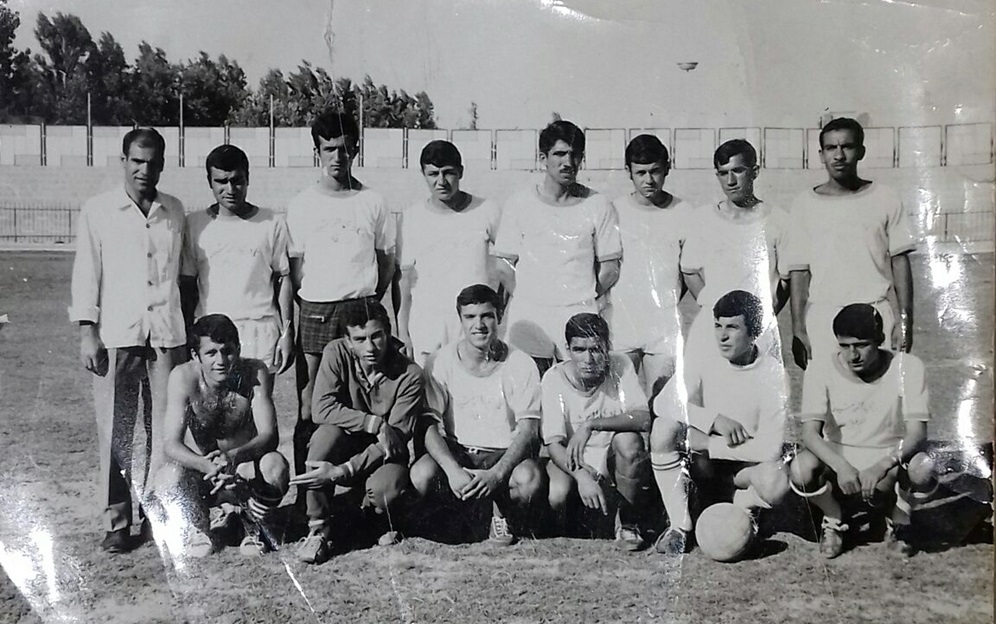 نادي الرشيد - الفرات في الملعب البلدي في دمشق عام 1970