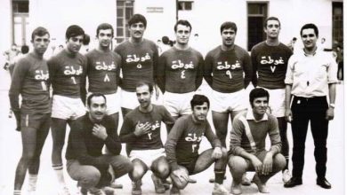 منتخب نادي الغوطة لكرة اليد عام 1968