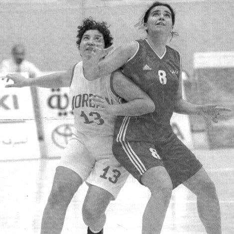 التاريخ السوري المعاصر - اليزابيت موراديان لاعبة منتخب سورية بكرة السلة للآنسات عام 1999