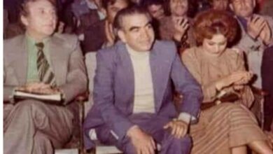 نزار قباني وعبد السلام العجيلي في الرقة عام 1979