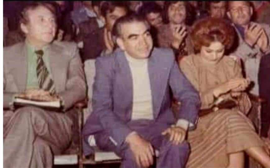 نزار قباني وعبد السلام العجيلي في الرقة عام 1979