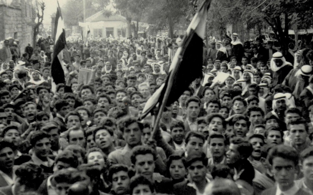 مظاهرة للطلاب في سلمية في تشرين الأول عام 1962 (1)