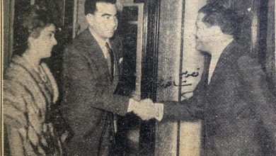 السفير الأردني في دمشق يستقبل عبد السلام العجيلي عام 1962م