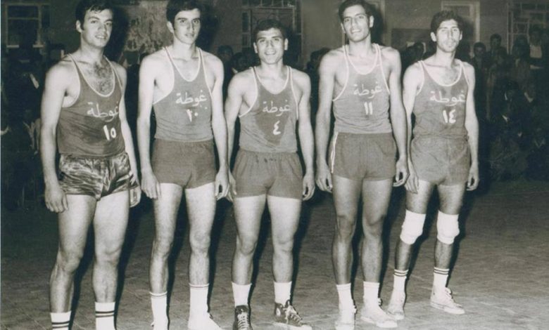 مباراة نادي الغوطة ونادي الشبيبة في دمشق عام 1969م