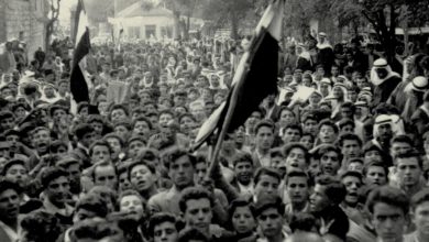 مظاهرة للطلاب في سلمية في تشرين الأول عام 1962 (1)