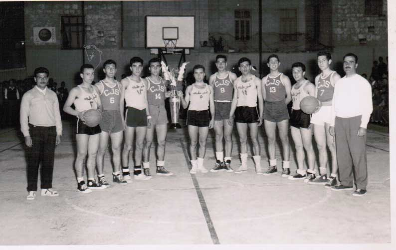 نادي الشبية الرياضي ونادي الغوطة عام  1958