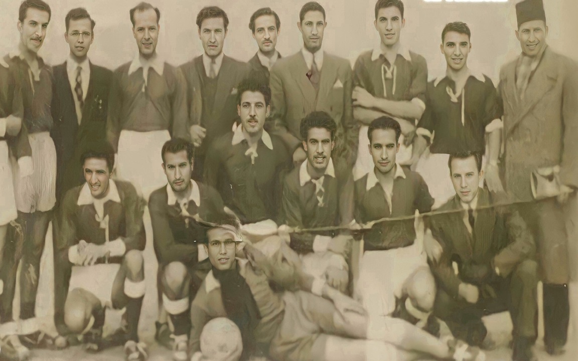 فريق نادي الفرات الرياضي في دير الزور في خمسينيات القرن العشرين