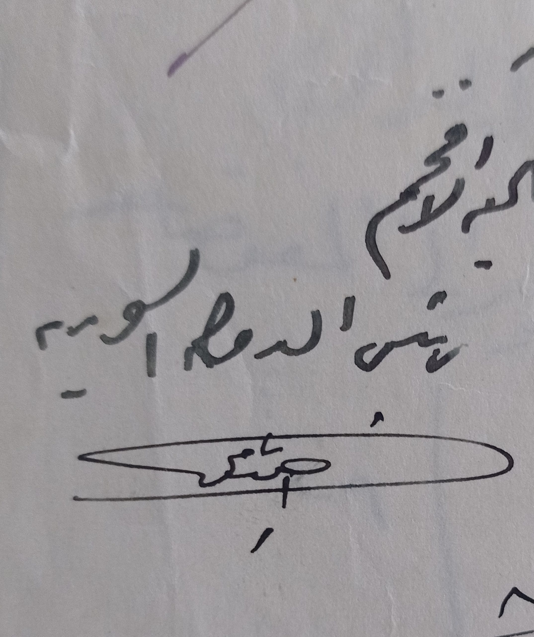 التاريخ السوري المعاصر - توقيع أحمد نامي رئيس الدولة السورية عام 1927