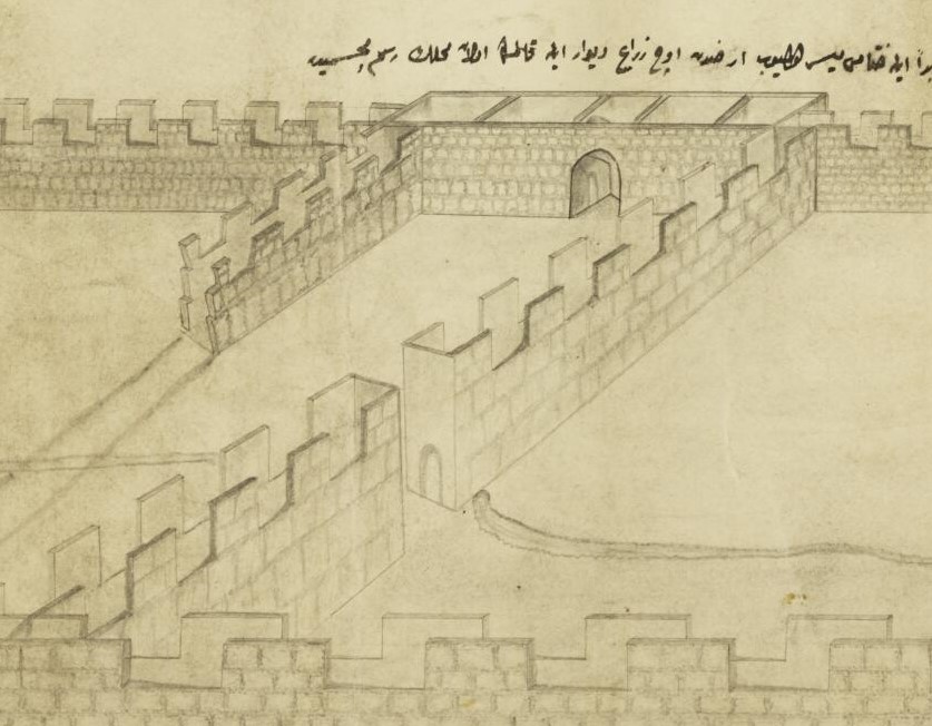 التاريخ السوري المعاصر - من الأرشيف العثماني - رسم مخطط ثكنة إبراهيم باشا في منطقة الصالحية بدمشق