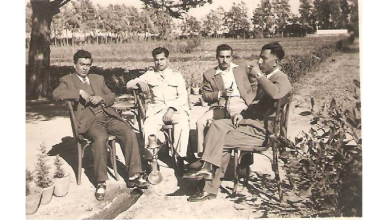 في المشتل الزراعي خلف الملعب العسكري في اللاذقية عام 1952